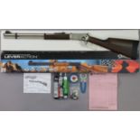 A Walther lever-action .177 calibre air rifle, boxed.