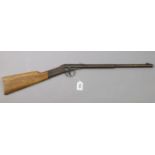 A Diana 9.26 calibre spring-loaded air rifle, 79cm long.
