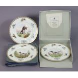 A set of six Wedgwood bone china Limited Edition “Sporting Dogs” collectors’ plates (ltd ed no 157/