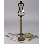 A vintage brass & iron counter-top beam scale to weigh 7lb, stamped “Co-Operative Wholesale