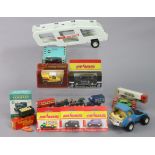 Fifteen various model vehicles by Tonka, Majorette, etc, boxed & unboxed.