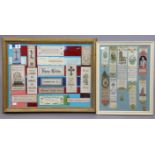 A vintage collection of twenty-four various embroidered bookmarks, most with a religious verse,