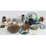 Various items of decorative china, pottery, & glassware, part w.a.f.