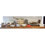 Various items of decorative china, platedware & metalware.