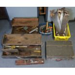 Various assorted hand tools & accessories.
