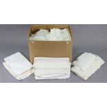 Various items of household linen & textiles.