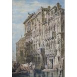 Follower of SAMUEL PROUT (1783-1852) The palazzo Contarini Fasan, Grand Canal, Venice.