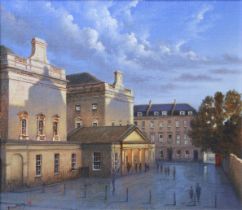 PHILIP BOUCHARD (b. 1952) The Assembly Rooms, Bath. Signed, Oil on canvas-board, 18.5cm x 21cm, in