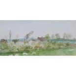 JASPER ROSE (1930-2019) A group of four watercolours of rural landscapes around Bath, each signed in