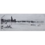 JAMES ABBOT MCNEILL WHISTLER (1834-1903) “Old Westminster Bridge” (Ilennedy 39), black & white