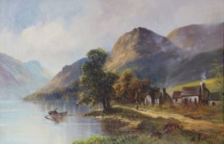 W. RICHARDS (British, 19th century) A pair of Scottish landscapes “Loch Earnhead” & “Loch Lomond”,