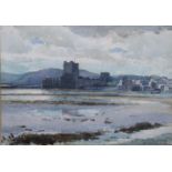 HENRY ECHLIN NEILL, R.U.A. (1888-1981) Carrickfergus Castle, signed, watercolour: 26cm x 36.5cm,
