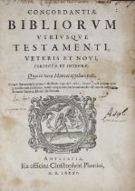CONCORDIA BIBLIORUM Utriusque Testamenti, Veteris et Novi, Perfectae et Integrae…”, publ. 1585 by