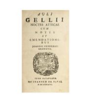 GELLIUS, Aulus, “AULI GELLII Noctes Atticae: cum Notis et Emendationibus Joannis Frederici