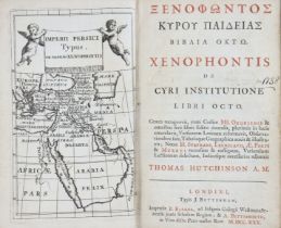 XENOPHON (Thomas Hutchinson, trans.) “XENOPHONTIS DE CYRI INSTITUTIONE LIBRA OCTO…”, engraved map