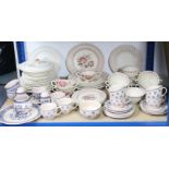 A Mason’s ironstone china “Paynsley” thirteen piece part dinner service; a ditto “Pink Trefoil”