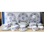 A Johnson Bros. “Indies” forty-eight piece part dinner & tea service; & a ditto “Hearts & Flowers”