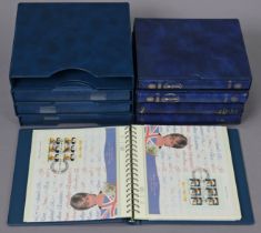 A collection of stamps & First Day covers relating to Princess Diana in eight slip-case albums, circ