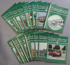 Approximately one hundred volumes of “Motor Sport” magazine, circa. 1959-onwards.