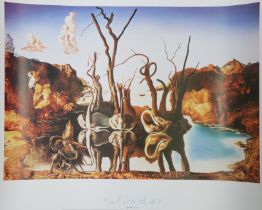 Fifteen various other large coloured prints after Salvador Dali, Edward Burra, & others (various