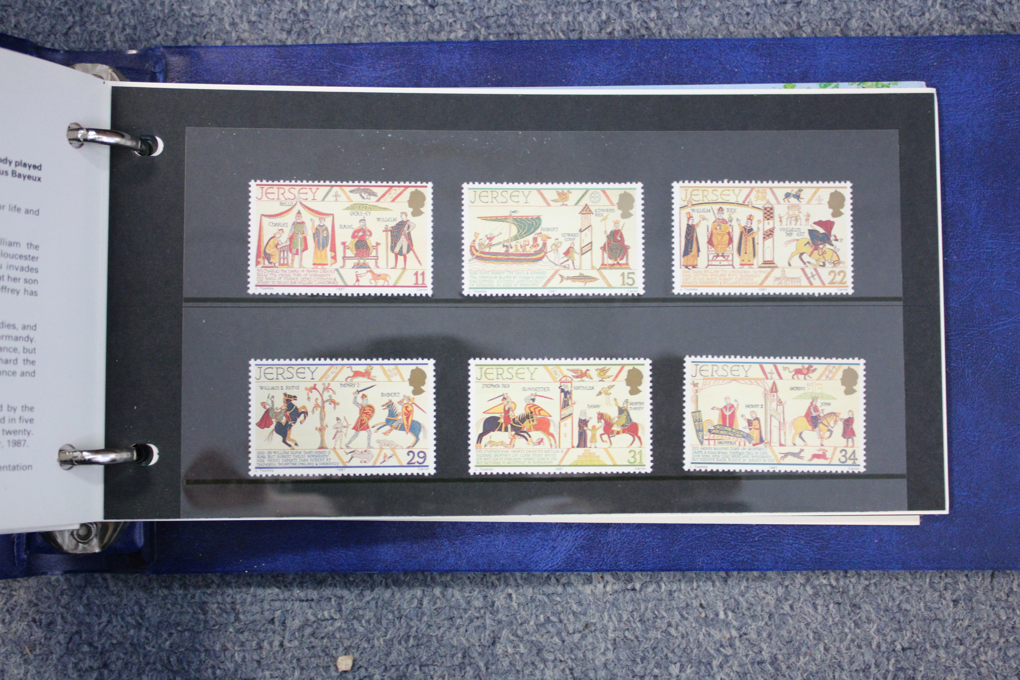 A large collection of Channel Islands packs of mint commemorative stamps, in twenty compact ring- - Image 3 of 5