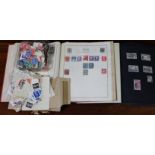 A collection of GB, Commonwealth, & foreign stamps in two albums; & a quantity of loose stamps.