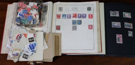 A collection of GB, Commonwealth, & foreign stamps in two albums; & a quantity of loose stamps.