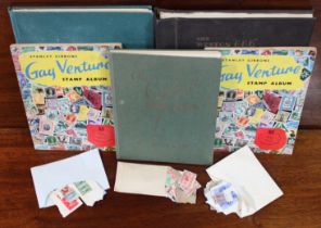 A collection of World Stamps of five albums; & various loose stamps.