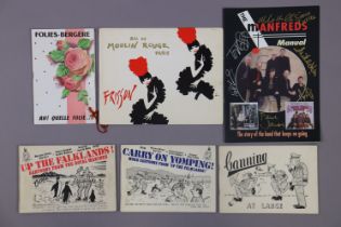 Two 1960’s French programmes – “Moulin Rouge” & “Folies Bergere”; a “Manfreds” manual autographed by