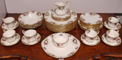 A Royal Albert bone china “Celebration” thirty-seven piece part dinner & tea service.