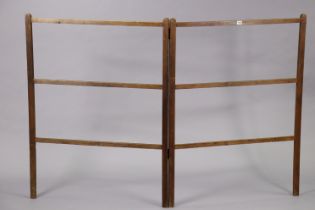 A Late 19th/early 20th century beech large clothes-airer, 121cm high.