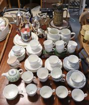 Various items of platedware, pottery, china, etc.