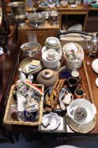 Various items of decorative china, pottery, glassware, etc. part w.a.f.