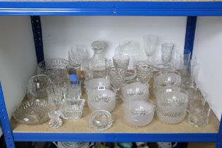 Various items of glassware.