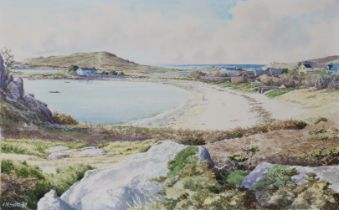 CHRIS N. SMITH (Contemporary) Two coastal landscapes in the Scilly Isles, each signed “C.N.