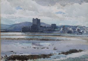 HENRY ECHLIN NEILL, R.U.A. (1888-1981) Carrickfergus Castle, signed, watercolour: 26cm x 36.5cm,