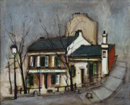 GEORGES DAMIN (b. 1942). “Le Lapin Agile”, signed “Damin” lower right; oil on canvas: 36.5cm x 44.