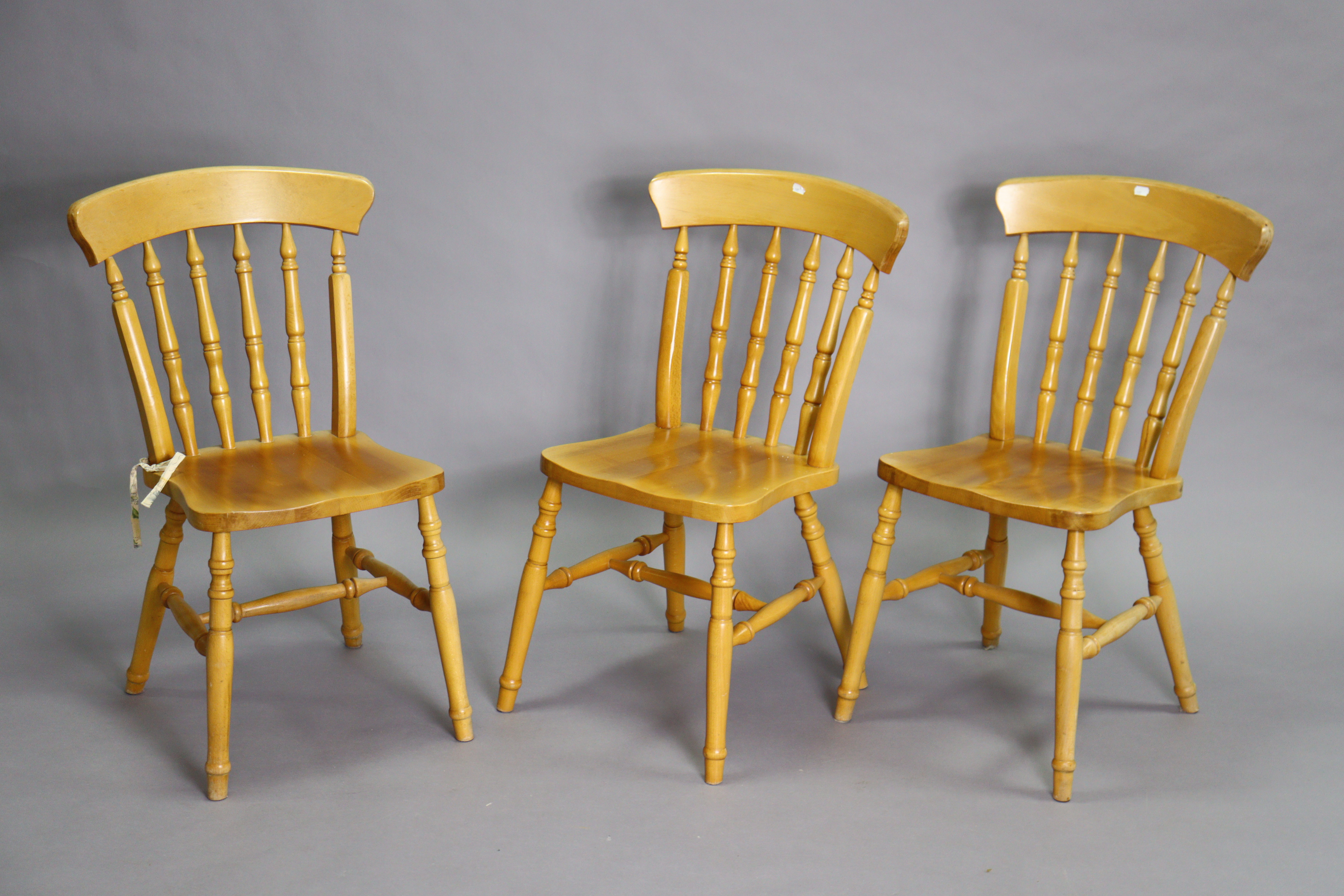 A pair of teak bedside cupboards, 40.5cm wide x 55cm high; a circular occasional table; a fold- - Image 3 of 3