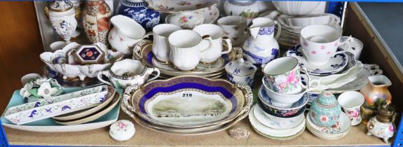 Various items of decorative china & pottery, part w.a.f.