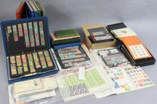 A collection of GB, Commonwealth, & world stamps in various albums/stock books, loose album leaves &