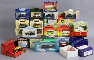 Approximately thirty various die-cast scale model vehicles by Corgi, Lledo; & others, all boxed.