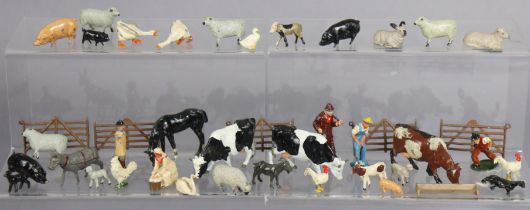 Various Britain’s painted lead farm animal figures & models.