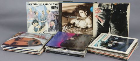 Sixty-eight various LP records – pop, rock, etc.