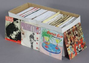 Approximately two hundred various 45 rpm records, circa. 1970s & 1980s.
