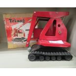 A Tri-ang tinplate Super Jib toy crane  8"h  boxed