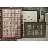 A pair of framed photographic reproductions of Great War cartoon postcards after Bruce Bairnsfather;