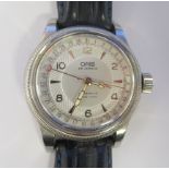 An Oris stainless steel cased wristwatch, the automatic movement with sweeping seconds and a