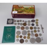 Uncollated British pre-decimal coins: to include a 1921 half-crown