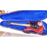 A Vester Stage Series electric guitar, serial number E735897