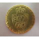 A George III 1793 one guinea gold coin